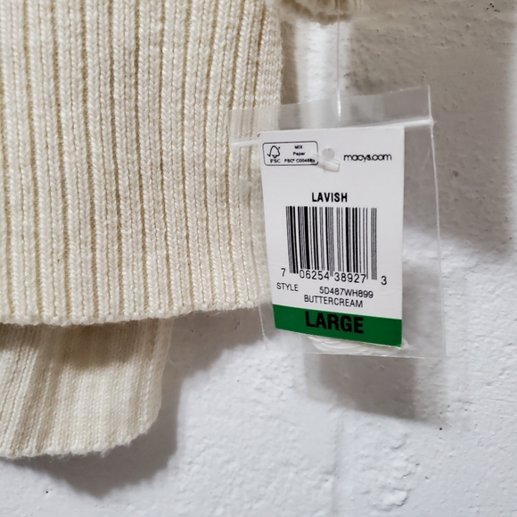 INC International Concepts Women's Knit Tunic Sweater. Large, Buttercream F-172 - Picture 8 of 11